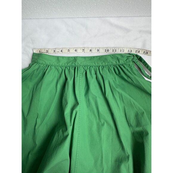 J Crew Green Skater Skirt Size XS Flowy Pockets Short Gathered Girly Summer - Picture 7 of 8